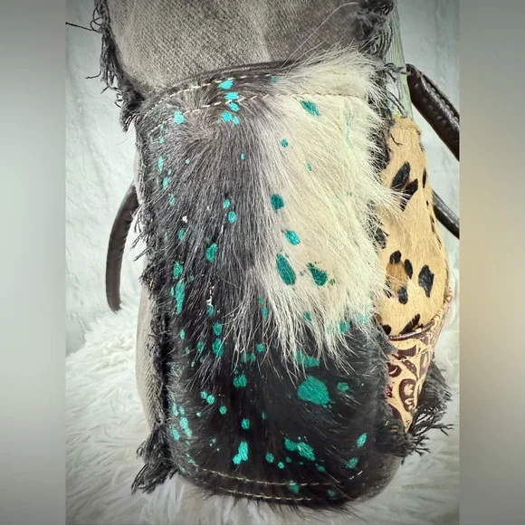 SOLDMyra‎ Bag Artemis Canvas & Hairon Bag S-5204 - Picture 7 of 14